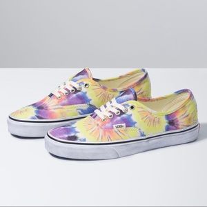 NIB Washed Authentic Tie Dye Vans